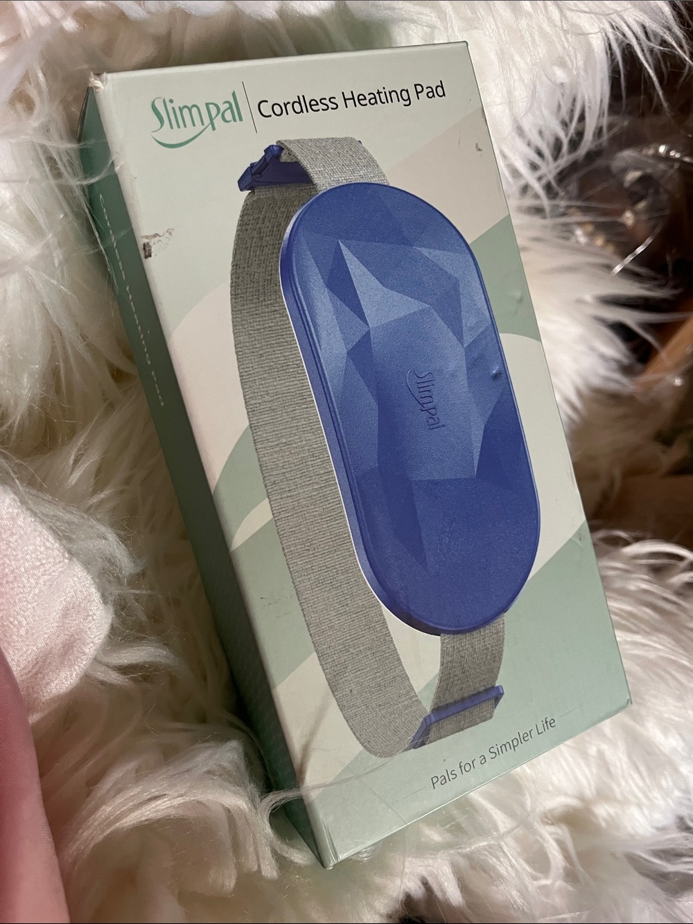 Cordless Heating Pad - Blue